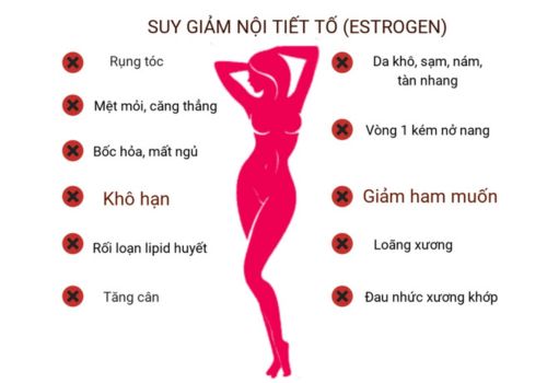 Suy giảm nội tiết tố nữ nên uống thuốc gì