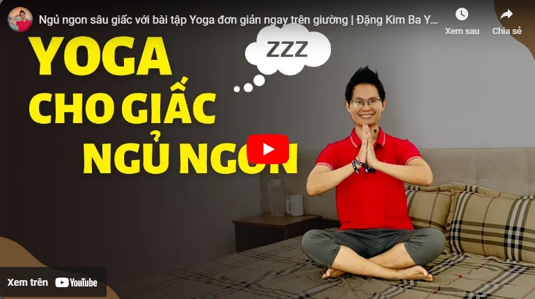 video bài tập yoga giúp ngủ ngon