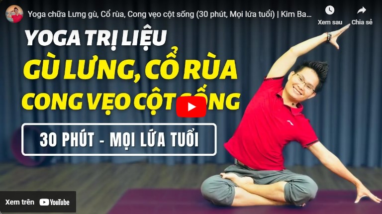 video bài tập yoga chữa gù lưng 