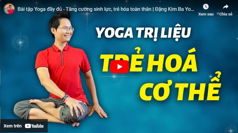 video yoga giúp trẻ hoá khuôn mặt